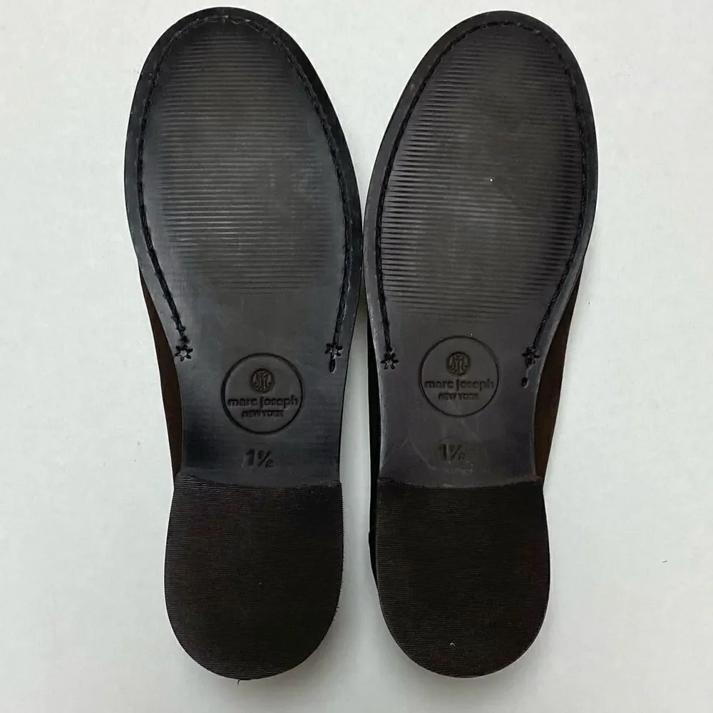 Marc Joseph New York Girl’s Brown Leather Madison Shoes Sz 1.5 NIB